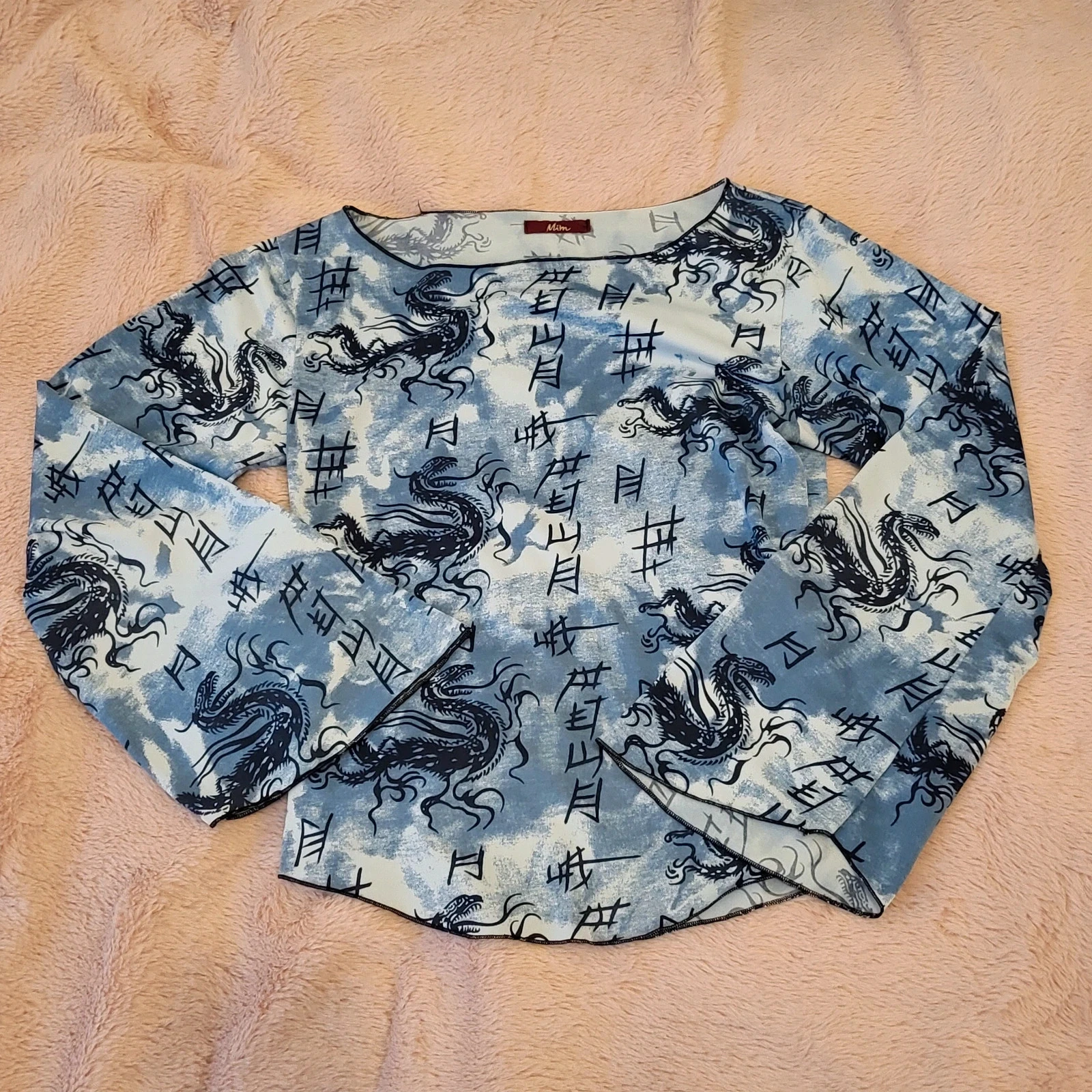 Top vintage com estampas asiáticas – photo 3